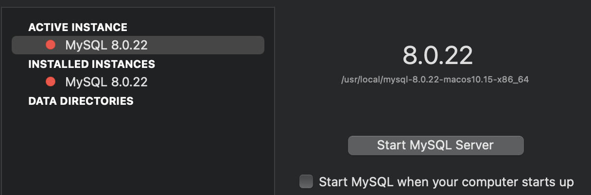 MySQL stop status
